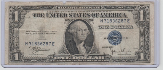 1935C U.S. $1.00 NO MOTTO SILVER CERTIFICATE