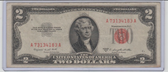 1953B U.S. $2.00 RED SEAL UNITED STATES NOTE