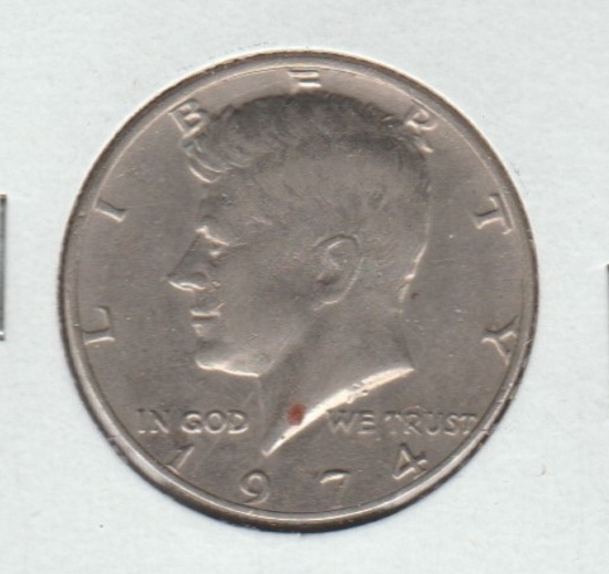 1974P UNC. KENNEDY  HALF DOLLAR