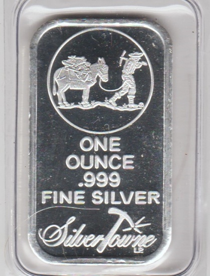 SILVERTOWNE MINT 1 TROY OZ. .999 SILVER BAR