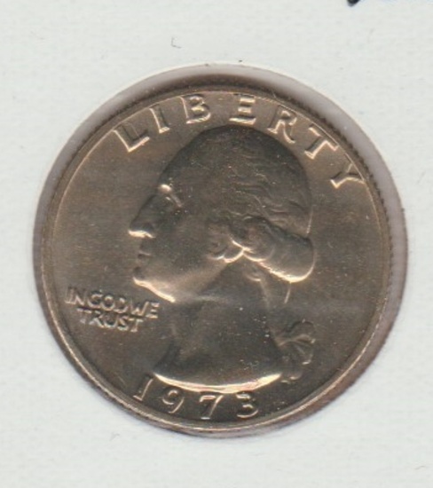 1973P UNC. WASHINGTON QUARTER