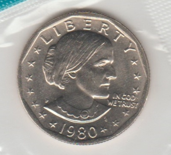 1980P UNC. SBA DOLLAR