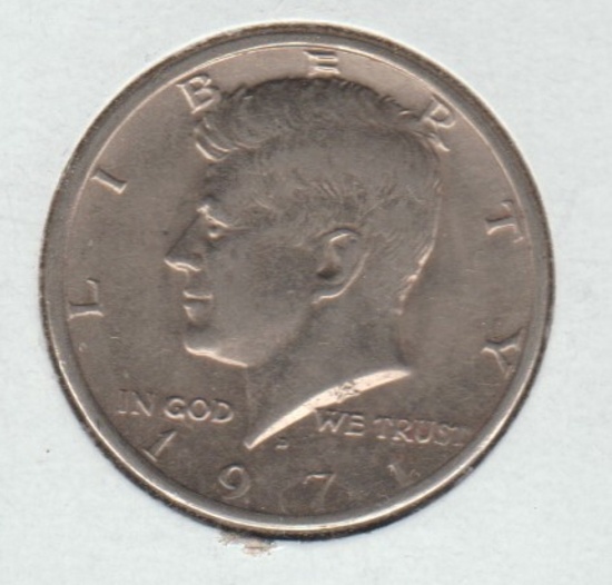 1971D UNC. KENNEDY HALF DOLLAR