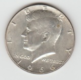 1966 SILVER KENNEDY HALF DOLLAR