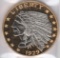 1929 INDIAN $5.00 GOLD PIECE COPY