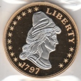 1797 GOLD PLATED DOLLAR REPLICA