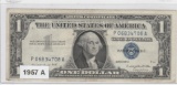 1957 A $1.00 SILVER CERTIFICATE