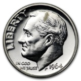 1964 SILVER PROOF ROOSEVELT DIME