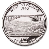 2005 S PROOF WEST VIRGINIA STATE QUARTER