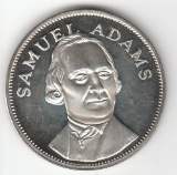 SAMUEL ADAMS STERLING SILVER MEDAL