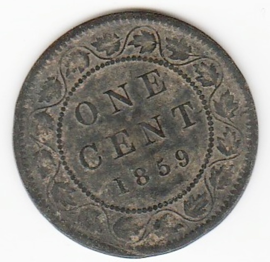 1859 CANADA ONE CENT