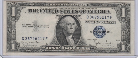 1935 D AU $1.00 SILVER CERTIFICATE