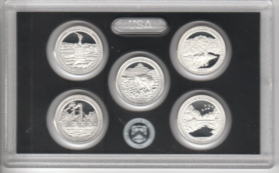 2011 U.S. SILVER PROOF NP QUARTER  SET