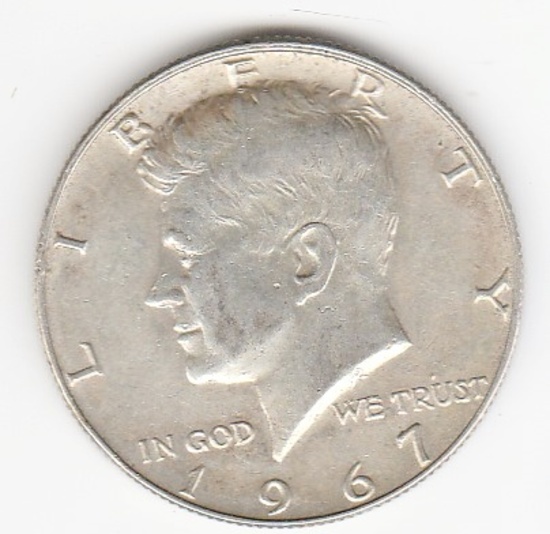 1967 SILVER KENNEDY HALF DOLLAR