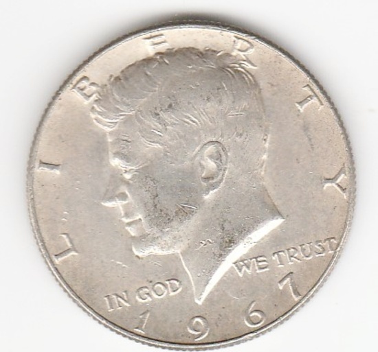 1967 SILVER KENNEDY HALF DOLLAR