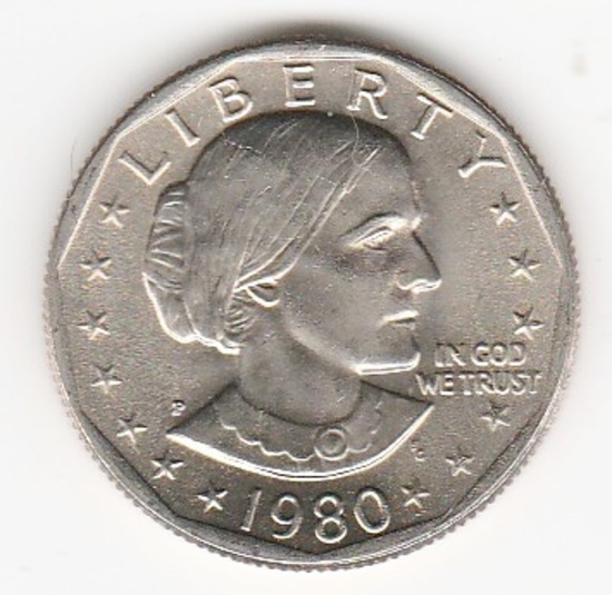 1980 P UNC. SUSAN B. ANTHONY DOLLAR