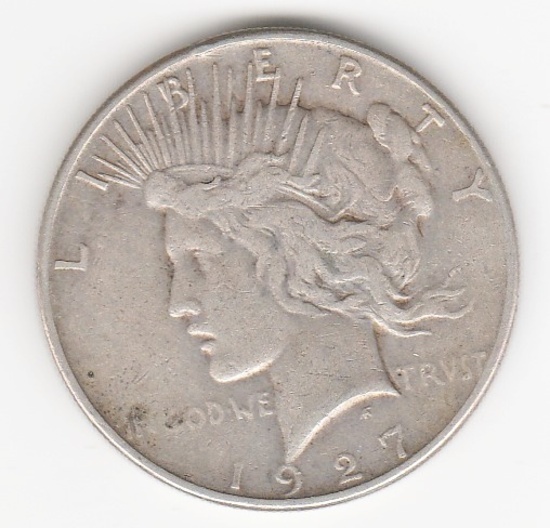 1927 S PEACE SILVER DOLLAR