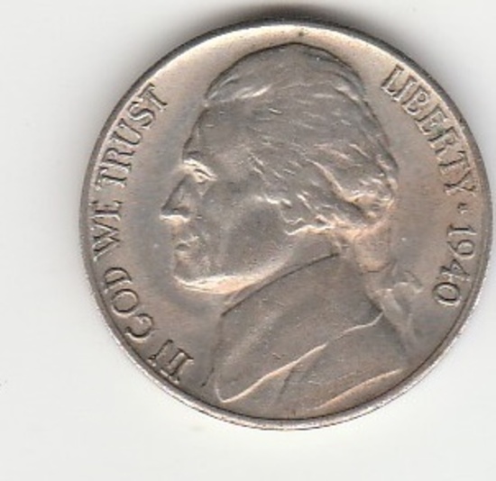 1940 S JEFFERSON NICKEL