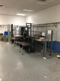 15 Rack Tables, 7 Work Tables, 10 File Cabinets, 3 Server Racks, 14 Chairs