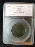 1786 New Jersey Cent VF SEGS