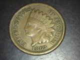 1863 Copper Nickel Indian Head Cent  VF