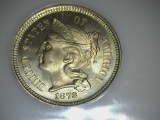 1878 Nickel Three Cent 3c PROOF