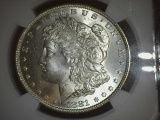1881 Morgan Dollar MS 64 NGC