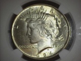 1924 Peace Dollar MS 64+ NGC