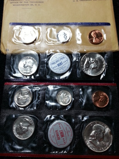 1959 Mint Set includes 10 coins original packaging