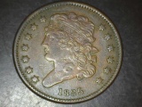 1835 Half Cent EF/AU