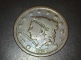 1837 Large Cent Full Liberty