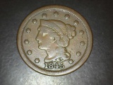 1845 Large Cent Full Liberty