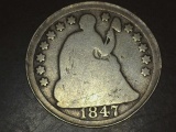 1847 Seated Half Dime