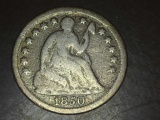 1850 Seated Half Dime