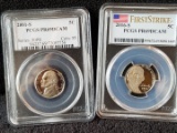 2001-S & 2016-S Jefferson Nickels PR69DCAM PCGS