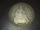 1855 Seated Liberty Dime