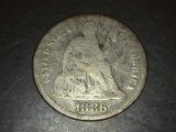 1886 Seated Liberty Dime F