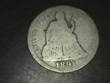 1891-O Seated Liberty Dime VG