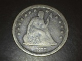 1877-S Seated Liberty Quarter F