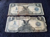 2 - 1899 $1 Black Eagle Silver Certificates