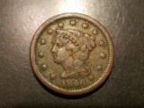 1846 Large Cent Full Liberty
