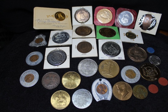 Lot of Mixed Medals & Tokens