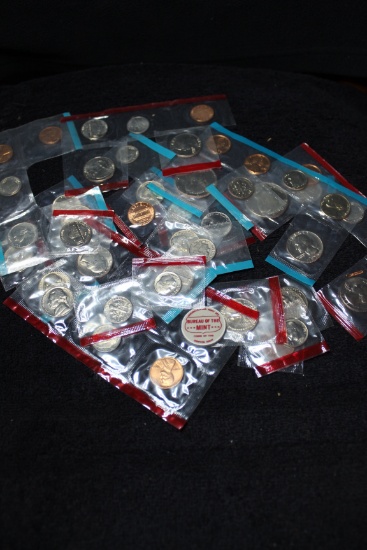 Lot of Mixed BU Coins In Mint Cello