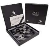 2014 Limited Edition Silver Proof Set United States Mint Original Packaging Box