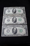 (3) 1934 $10 Federal Reserve Notes