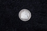 1853 Seated Liberty Half Dime F