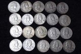 Roll of Franklin Half Dollars - 20 Coins - Average Circulated and Better