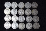 Roll of Walking Liberty Half Dollars - 20 Coins - Average Circulated and Better