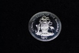 1977 BAHAMAS $1 SILVER PROOF CONCH DOLLAR BRILLIANT UNCIRCULATED CROWN