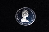 1973 BAHAMAS $1 SILVER PROOF CONCH DOLLAR BRILLIANT UNCIRCULATED CROWN